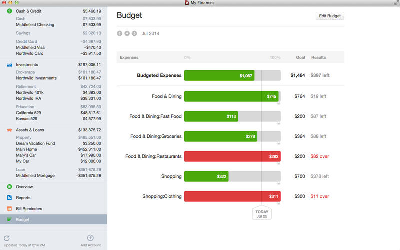 budgeting in quicken for mac 2017